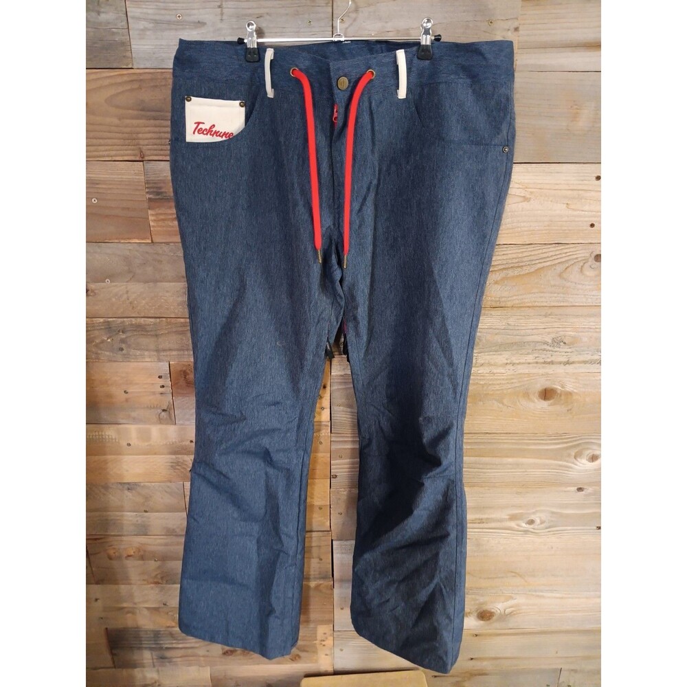 Technine Denim Shell Snowboard Pants Men's Sz. XXL EUC Streetwear Snow Apparel